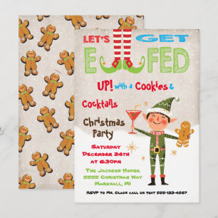 Invitation Obtenez Elfed up Cookies and Cocktails Party