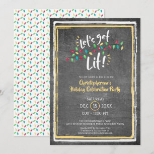 Invitation OBTENONS la partie de tableau des lumières   de