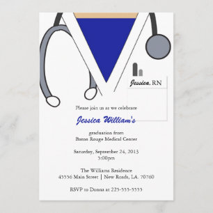 Invitation Obtention du diplôme d'école d'infirmières