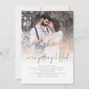 Invitation Obtention du Mariage de superposition photo de cod