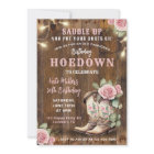 Occidental Hodown Floral Cowgirl Anniversaire avec