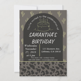 Invitation Occidentale Anniversaire