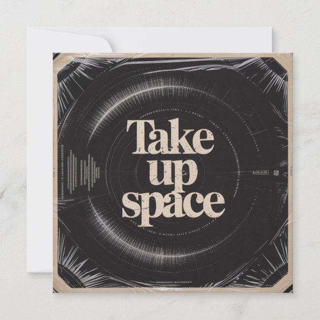 Invitation Occuper l'espace (Devant)