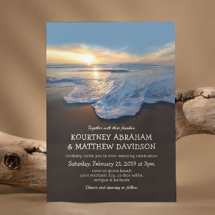 Invitation Océan Beach Mariage d'été balnéaire