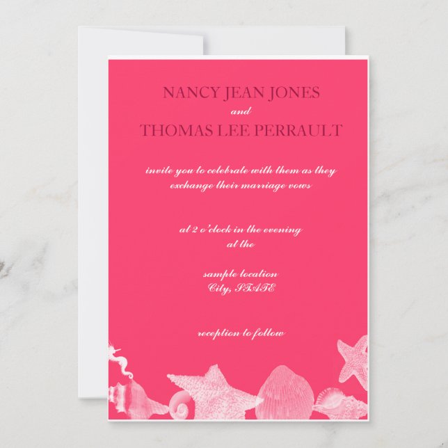 Invitation Ocean Floor (Devant)