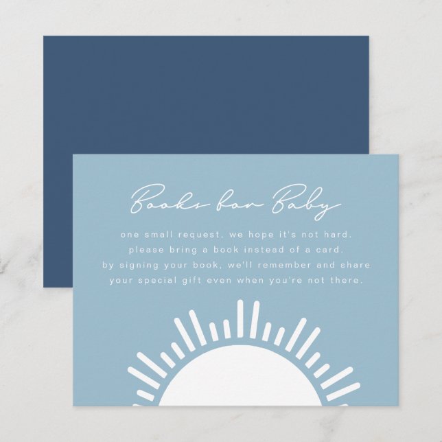 Invitation OCEANSIDE Tropical Beach Livres Pour Baby Card (Devant / Derrière)
