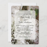 Oeillets blancs et Mariage du souffle de bébé