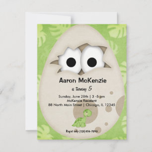 Invitation Oeuf Dinosaure