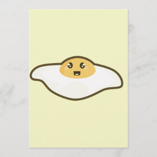 Invitation OEuf frit de Kawaii