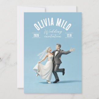 Invitation oeuvre d'art de mariage de mains chaudes tenant