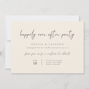 Invitation Off White Modern Heureusement Jamais Après Invitat