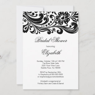 Invitation officielle à la douche de la nuptiale d