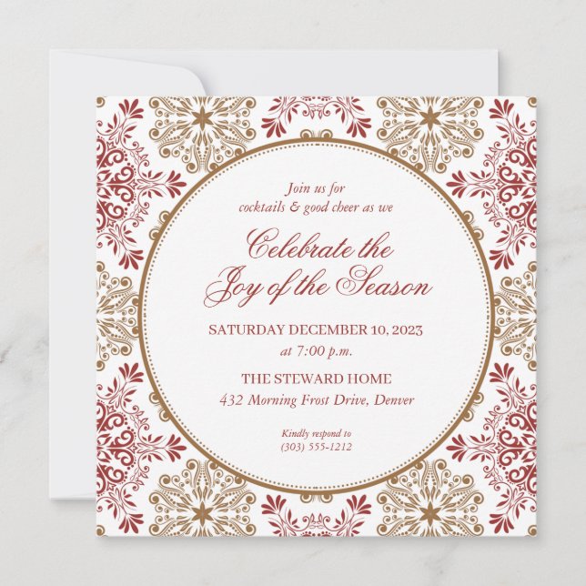 Invitation officielle à la fête de Noël (Devant)