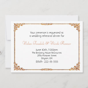 Invitation officielle à la répétition des Mariages