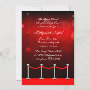 Invitation officielle du Red Silver Carpet Hollywo