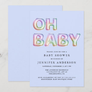 Invitation Oh Baby Boy Douche