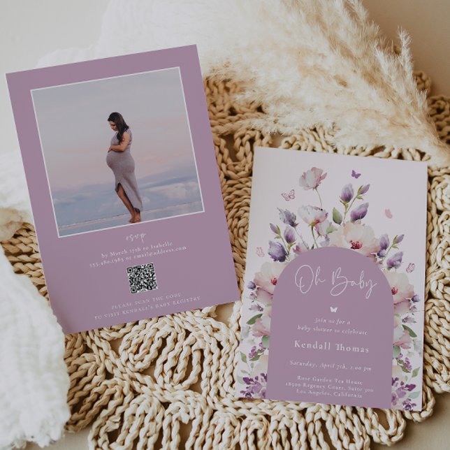 Invitation Oh Baby Butterfly Garden Baby shower (Créateur téléchargé)