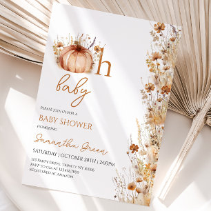 Invitation Oh Baby Fall Baby Shower