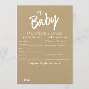 Invitation Oh Baby Kraft - Prédictions et conseils