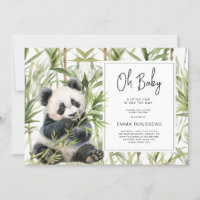 Oh Baby Panda Bear Baby shower Bambou