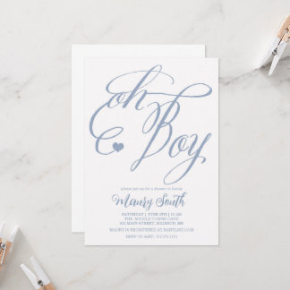 INVITATION OH BABY SHOWER GARY