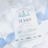 Oh Baby Tribal TeePee Aventure commence le Baby sh