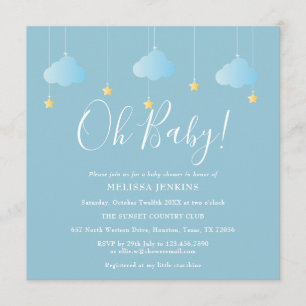 Invitation Oh Bébé Scintille Scintille Baby Shower / Sprinkle