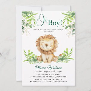 Invitation “Oh Boy!” Safari de verdure