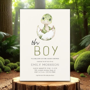 Invitation Oh garçon Dinosaur Boho bébé garçon douche