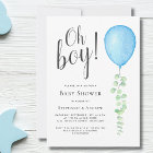 Oh garçon Eucalyptus Blue Baby shower Couples