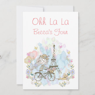 Invitation Oh La La Parisienne