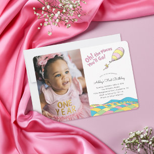 Invitation Oh! les Endroits où tu vas Fille Anniversaire -