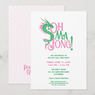 Invitation Oh Mah Jong !   Mah-Jongg