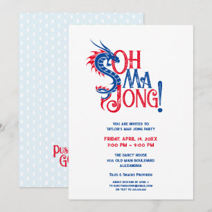 Invitation Oh Mah Jong !   Mah-Jongg