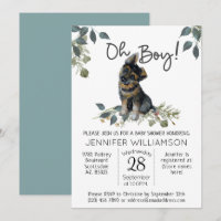Oh mon Dieu ! Chien Baby shower Berger Allemand Ch