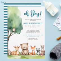 Oh mon Dieu ! Le Baby shower des animaux des bois
