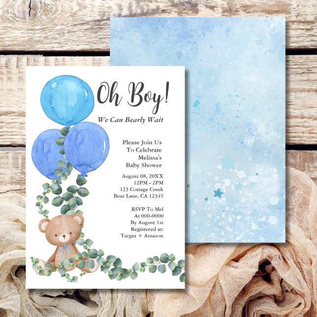 Invitation Oh Mon Dieu, on peut attendre le Baby shower (Créateur téléchargé)