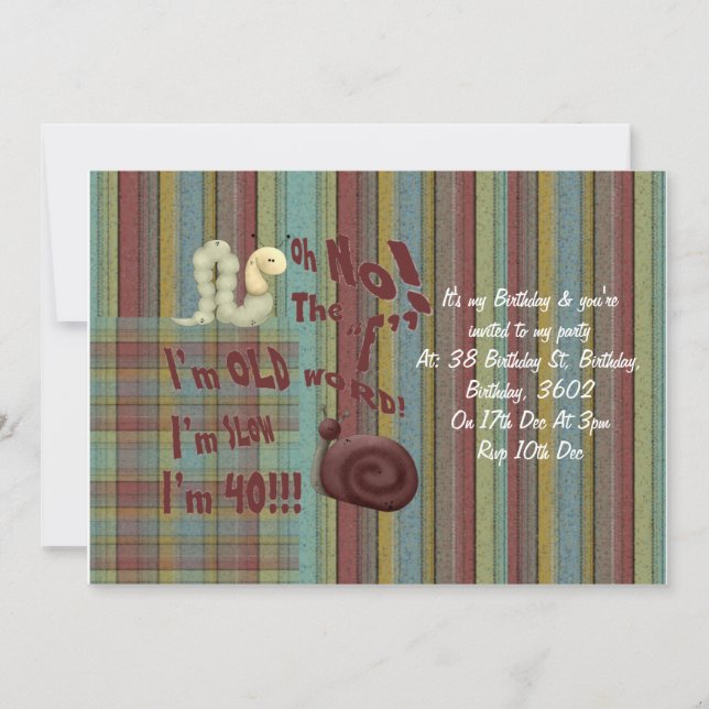 Invitation Oh Non Le Mot "F" (Devant)