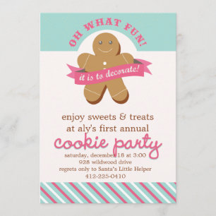 Invitation Oh quel amusement ! - Partie d'échange de biscuit