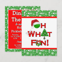 Oh, quelle fête de Noël de Pickleball amusante