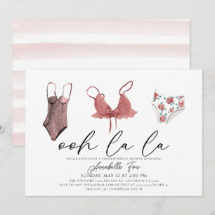 Invitation Ohh La La Lingerie Fête des mariées