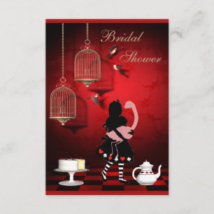 Invitation Oiseaux d'Alice et de Flamant rose et Fête de la
