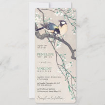 Oiseaux de l'amour - Mariage d'art vintage
