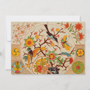 Invitation Oiseaux et Papillons