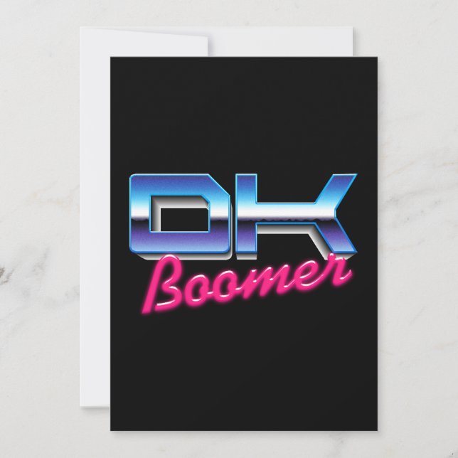 Invitation Ok Boomer (Devant)