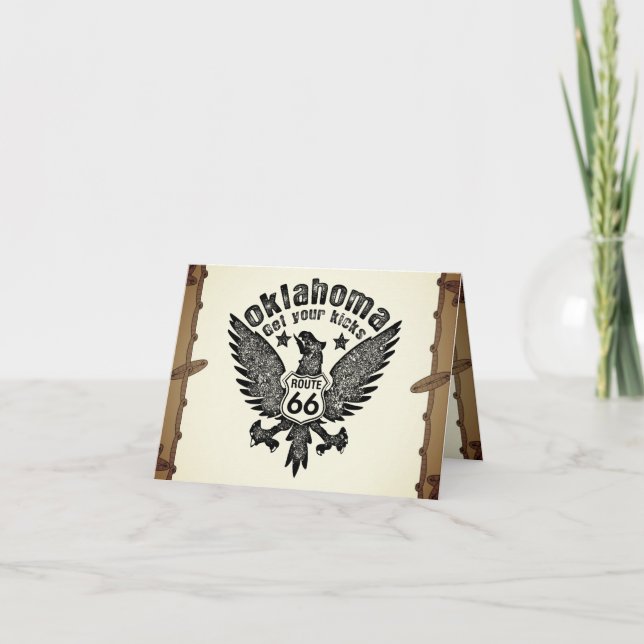 Invitation Oklahoma Obtenez vos Kicks Route 66 Filtre San Tel (Devant)