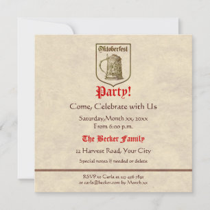 Invitation Oktoberfest