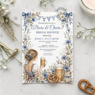 Invitation Oktoberfest Bière Allemande Prétzel Enterrement de