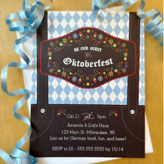 Invitation Oktoberfest (Octoberfest) Allemagne