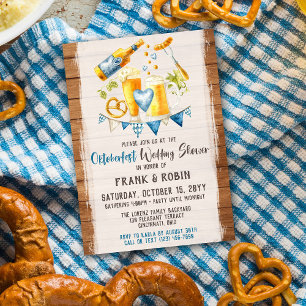 Invitation Oktoberfest Wedding shower Bavarian Bière Party